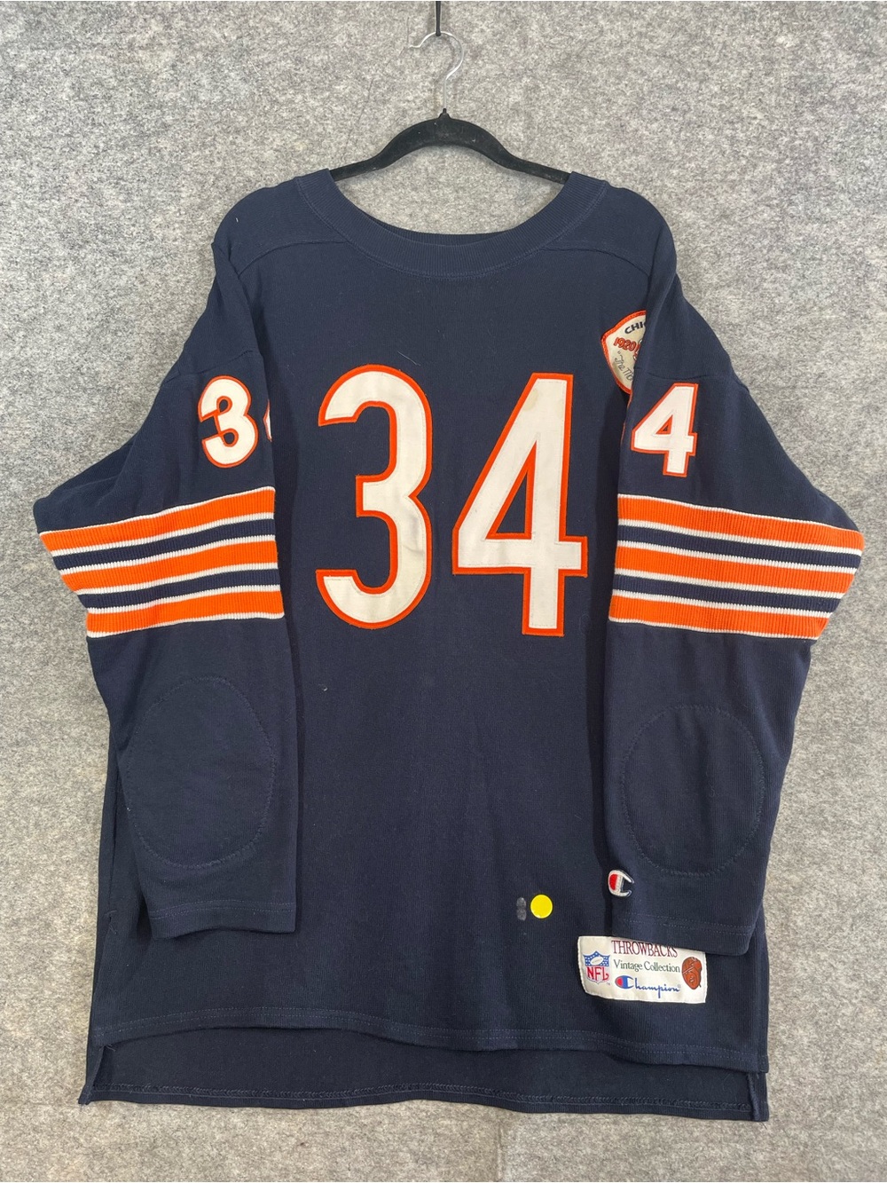 Vintage Champion Chicago Bears Walter Payton #34 Jersey Large NFL Made in USA